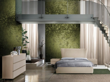 EOS - Upholstered double bed with upholstered headboard by CASA +39 - view 3